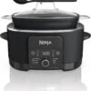 Ninja MC1010 Foodi PossibleCooker PLUS - Sous Vide & Proof 6-in-1 Multi-Cooker, with 8.5 Quarts, Slow Cooker, Dutch Oven & More, Glass Lid & Integrated Spoon, Nonstick, Oven Safe Pot to 500°F, Black
