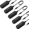 BESIGN Ground Loop Noise Isolator, Buzzing Noise Filter, Buzzing Noise Elimination for Car Audio and Home Stereo System with 3.5mm Audio Cable, 5-Pack
